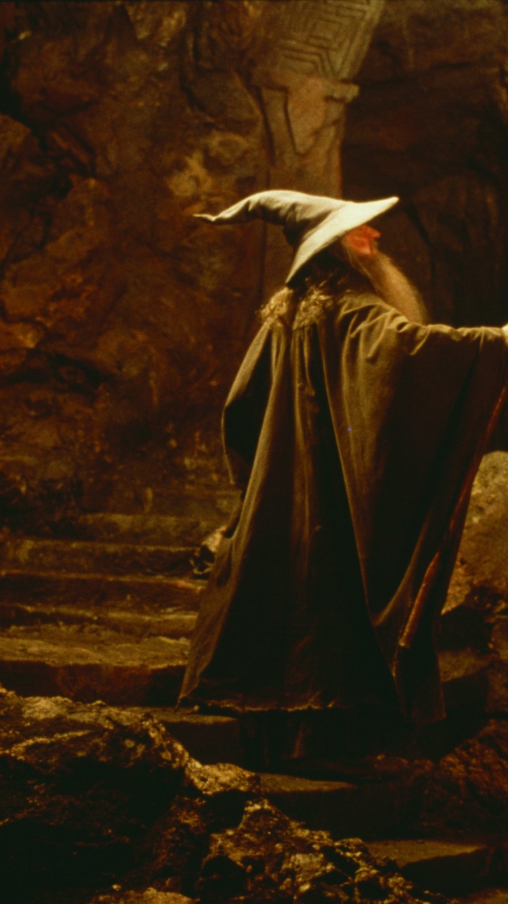 Обои мифология, одно кольцо, арт, Фродо Бэггинс, Голлум в разрешении 720x1280