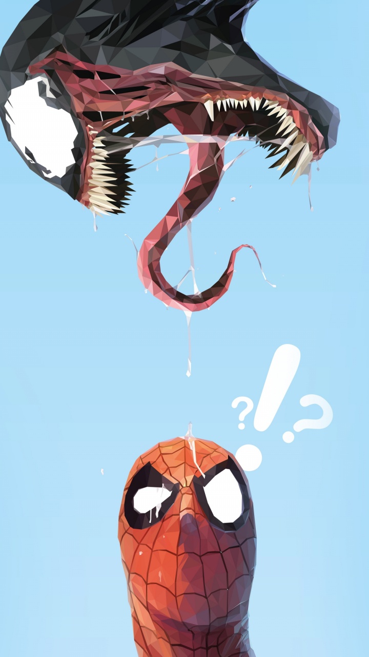 Обои Марвел Веном, веном, человек-паук, комиксы Марвел, вселенная Marvel в разрешении 720x1280