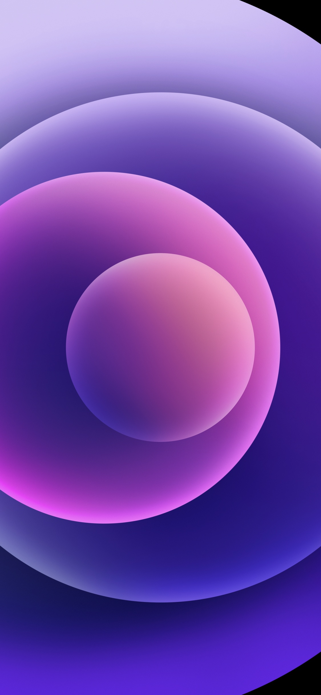 Обои Purple iPhone 12 inspired iOS 14 iPhone wallpaper [light] в разрешении 1125x2436