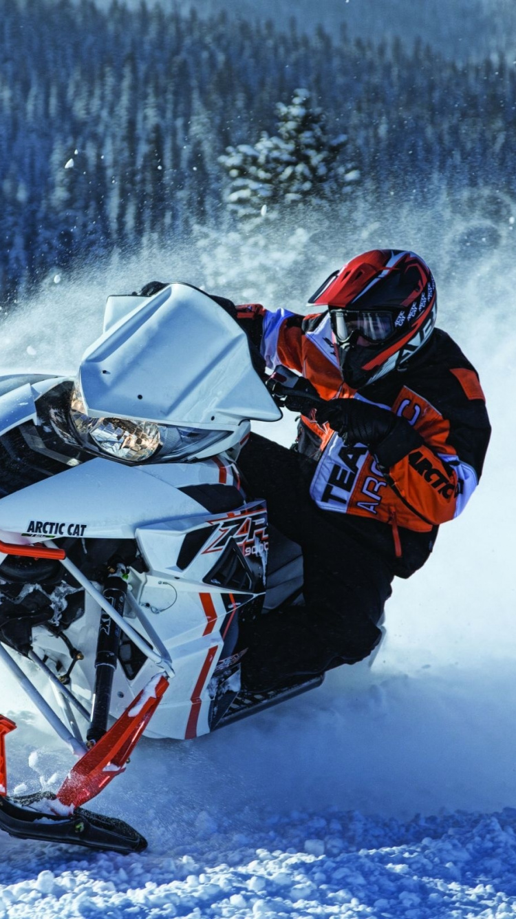 Обои аэросани, гоночный, снег, экстремальный вид спорта, зимний спорт в разрешении 750x1334