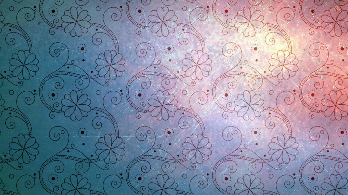 Обои текстура, синий, узор, розовый, дизайн в разрешении 1366x768