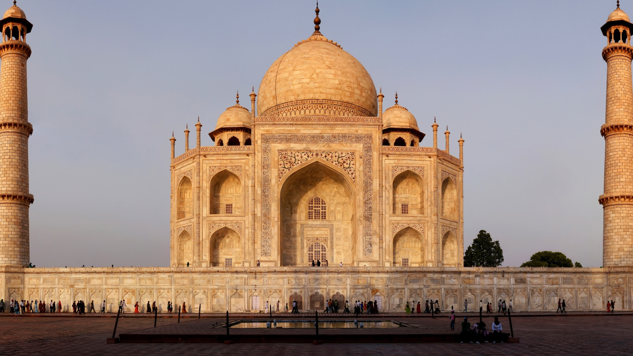 Обои Тадж-Махал, Чудеса мира, Могольской архитектуры, памятник, ориентир в разрешении 1280x720