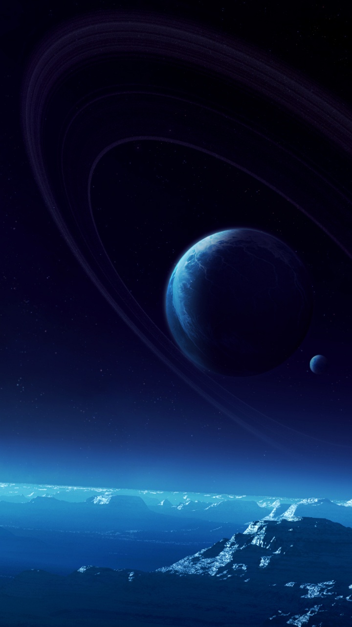 Обои космическое пространство, атмосфера, астрономический объект, космос, планета в разрешении 720x1280