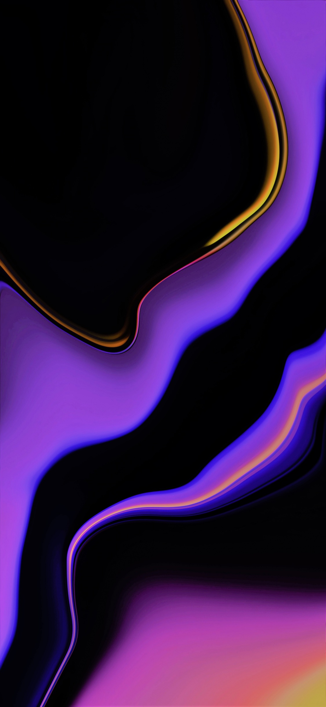 Обои свет, очарование неизвестного, дизайн, Фиолетовый, красочность в разрешении 1125x2436