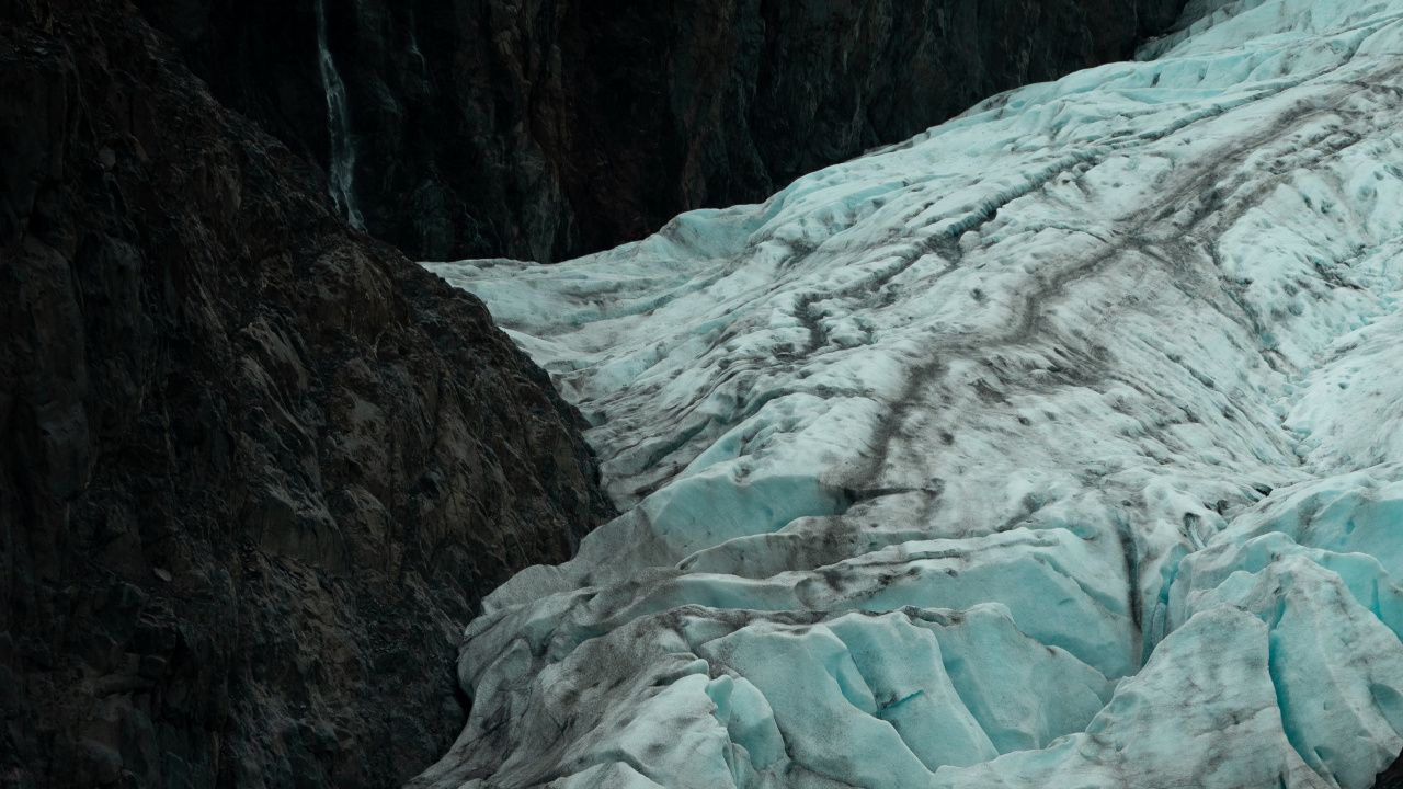 Обои ледник, формирование, геология, рок, теснина в разрешении 1280x720