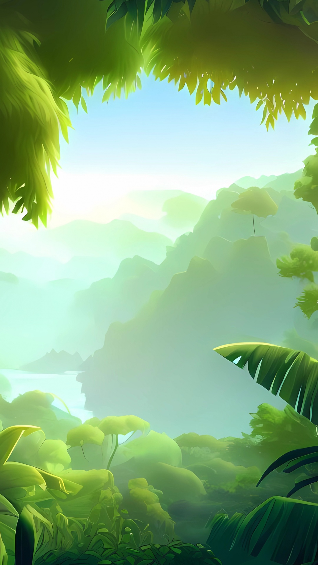 Обои растительность, тропические леса, пейзажи гор, биом, дневное время в разрешении 1080x1920