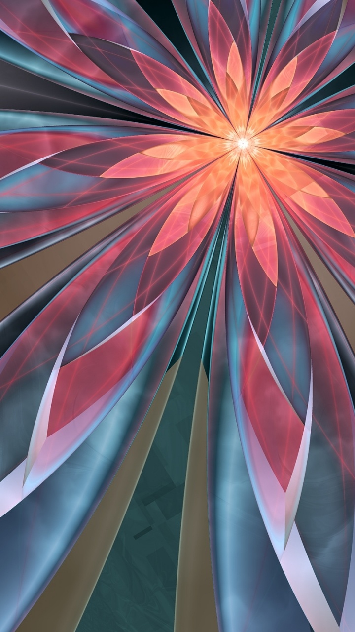 Обои лепесток, дизайн, линия, узор, линии в разрешении 720x1280