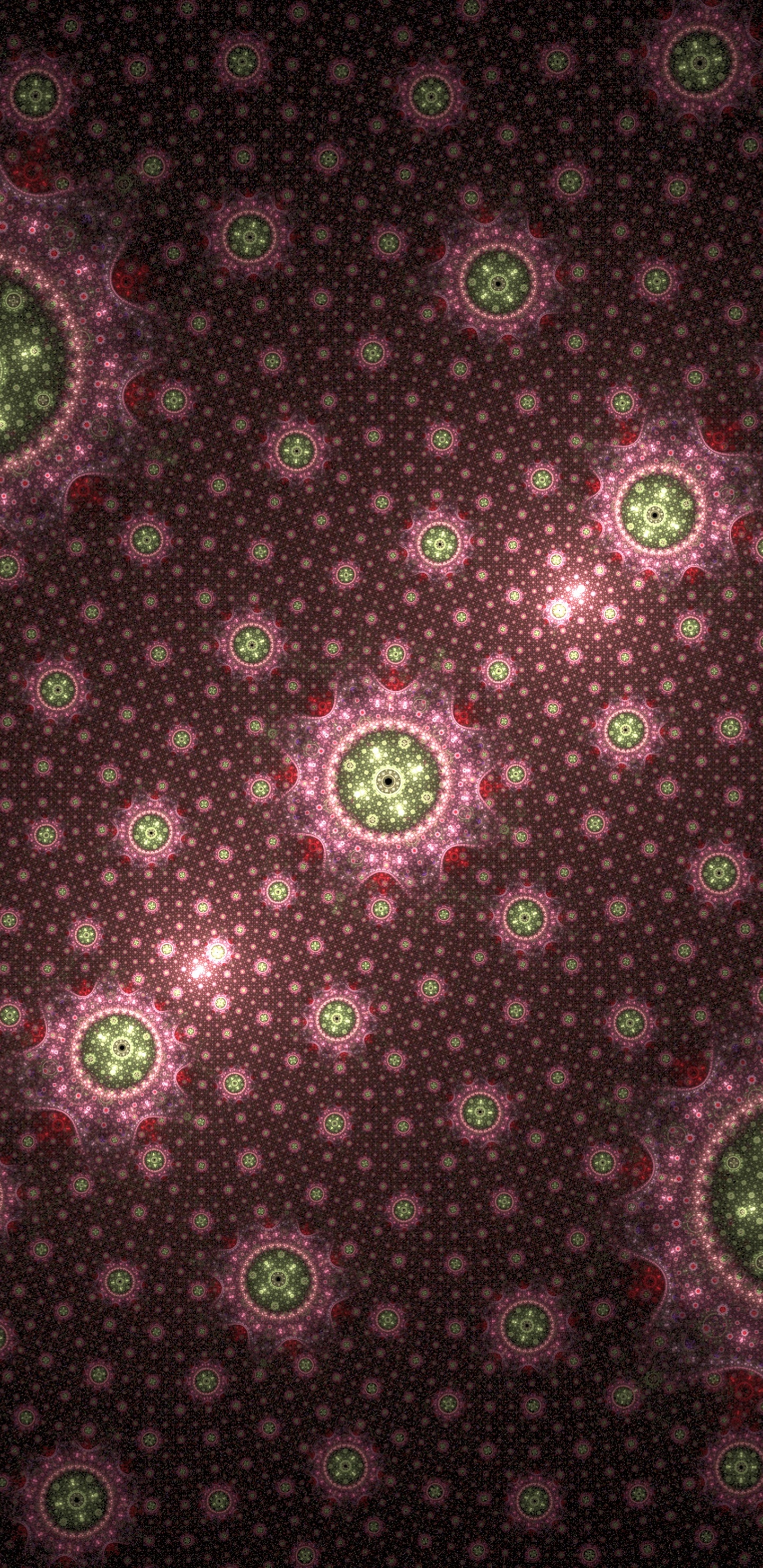 Обои фрактал, фрактальное искусство, узор, Фиолетовый, розовый в разрешении 1440x2960