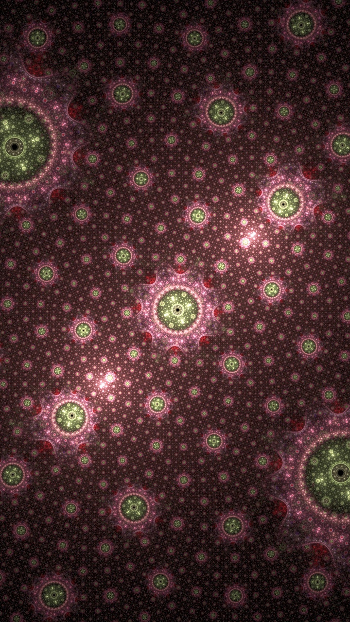 Обои фрактал, фрактальное искусство, узор, Фиолетовый, розовый в разрешении 720x1280