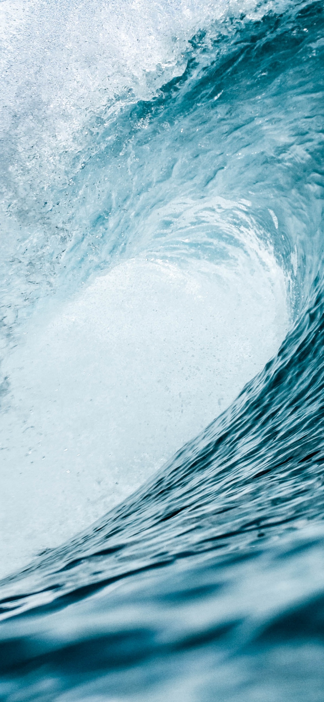 Обои океанская волна, земля, океан, сила волны, волна в разрешении 1125x2436