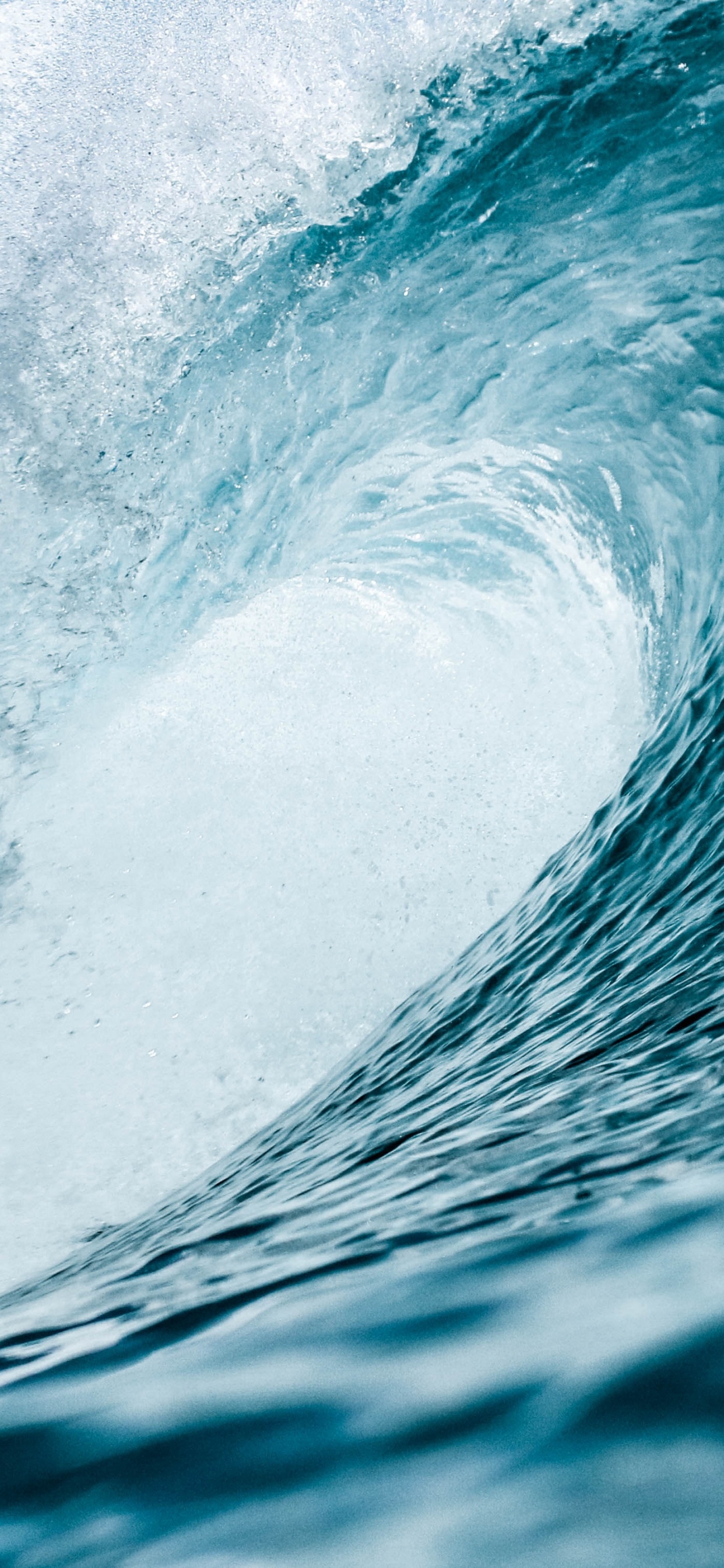 Обои океанская волна, земля, океан, сила волны, волна в разрешении 1242x2688