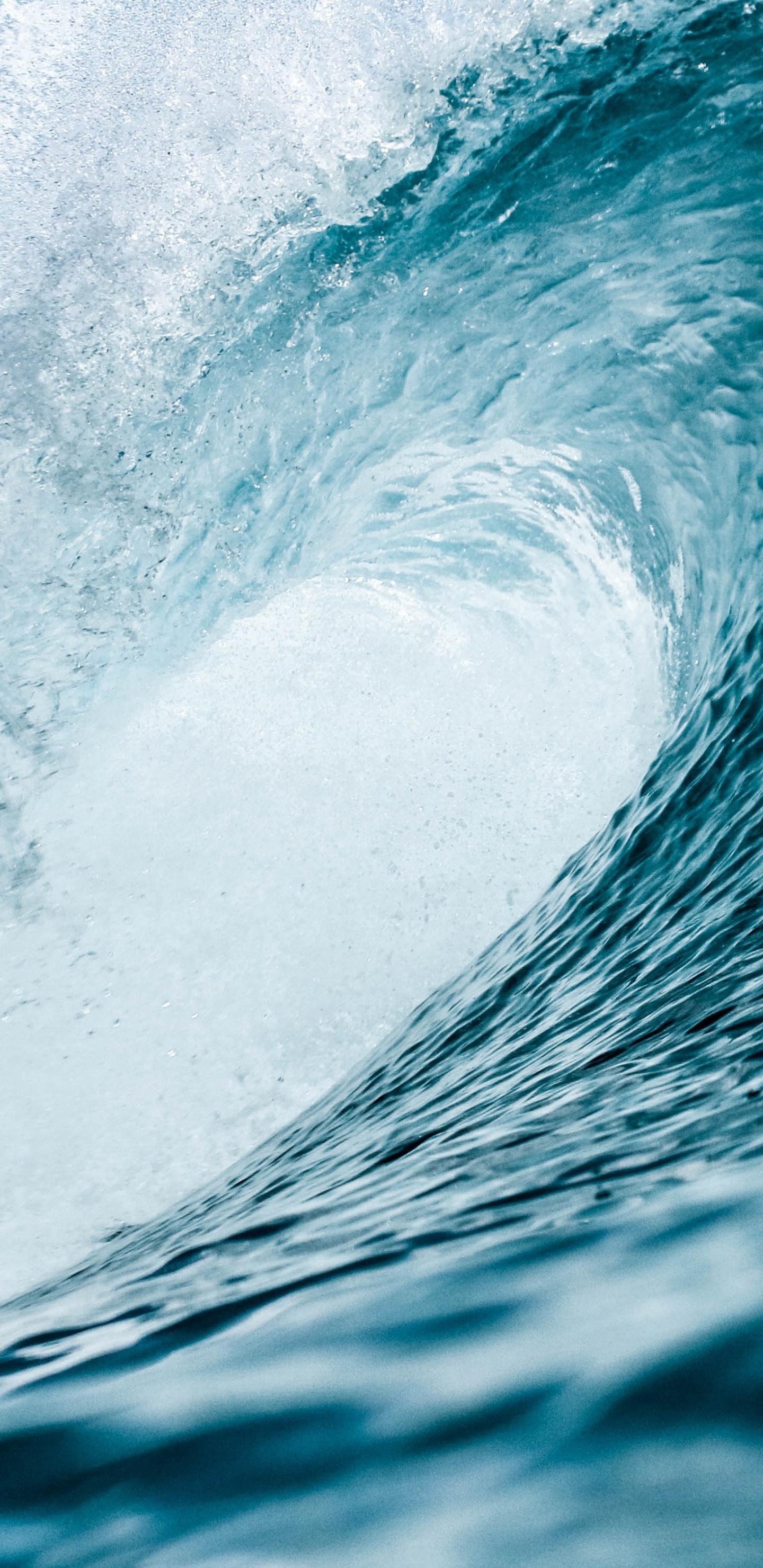 Обои океанская волна, земля, океан, сила волны, волна в разрешении 1440x2960