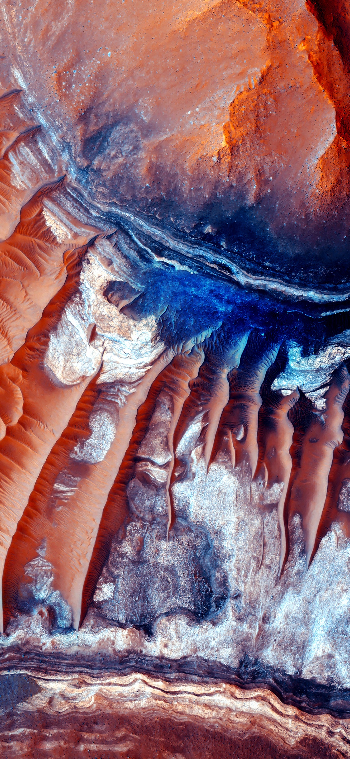 Обои Марс, НАСА, Марс Разведывательный Орбитер, планета, вода в разрешении 1125x2436