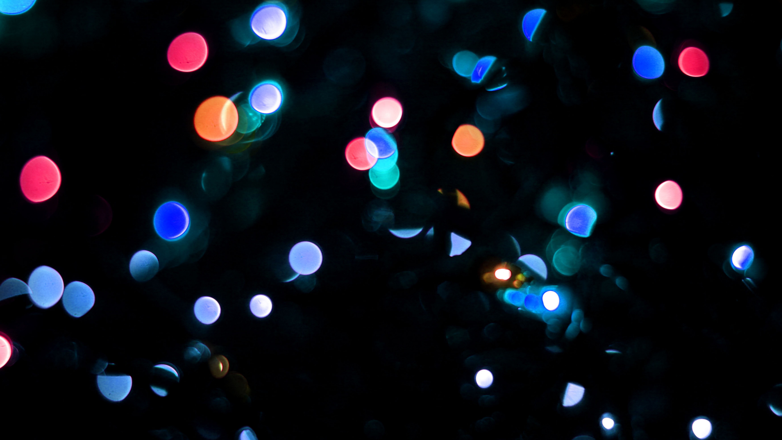 Обои боке, свет, освещение, космос, темнота в разрешении 2560x1440