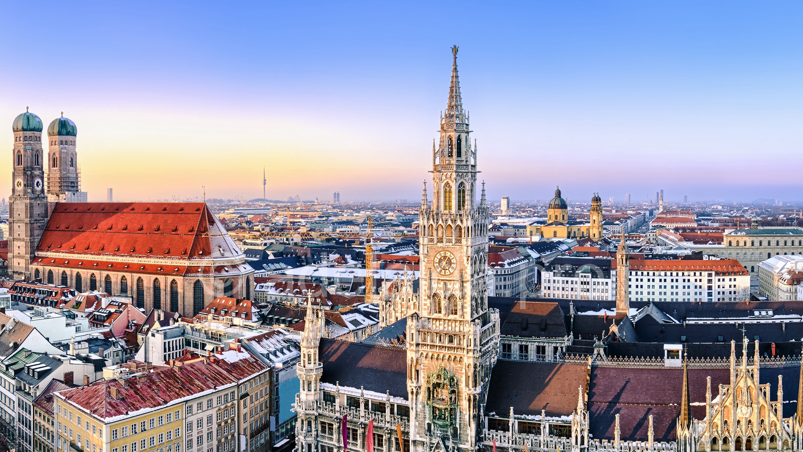 Обои поезд, Мюнхен, путешествие, Франкфурт, ориентир в разрешении 2560x1440