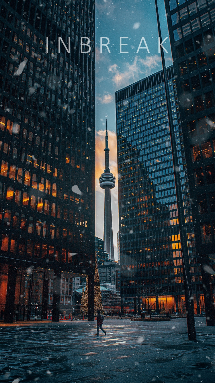 Обои Торонто Доминион Центр, Торонто, здание, небоскреб, дневное время в разрешении 750x1334