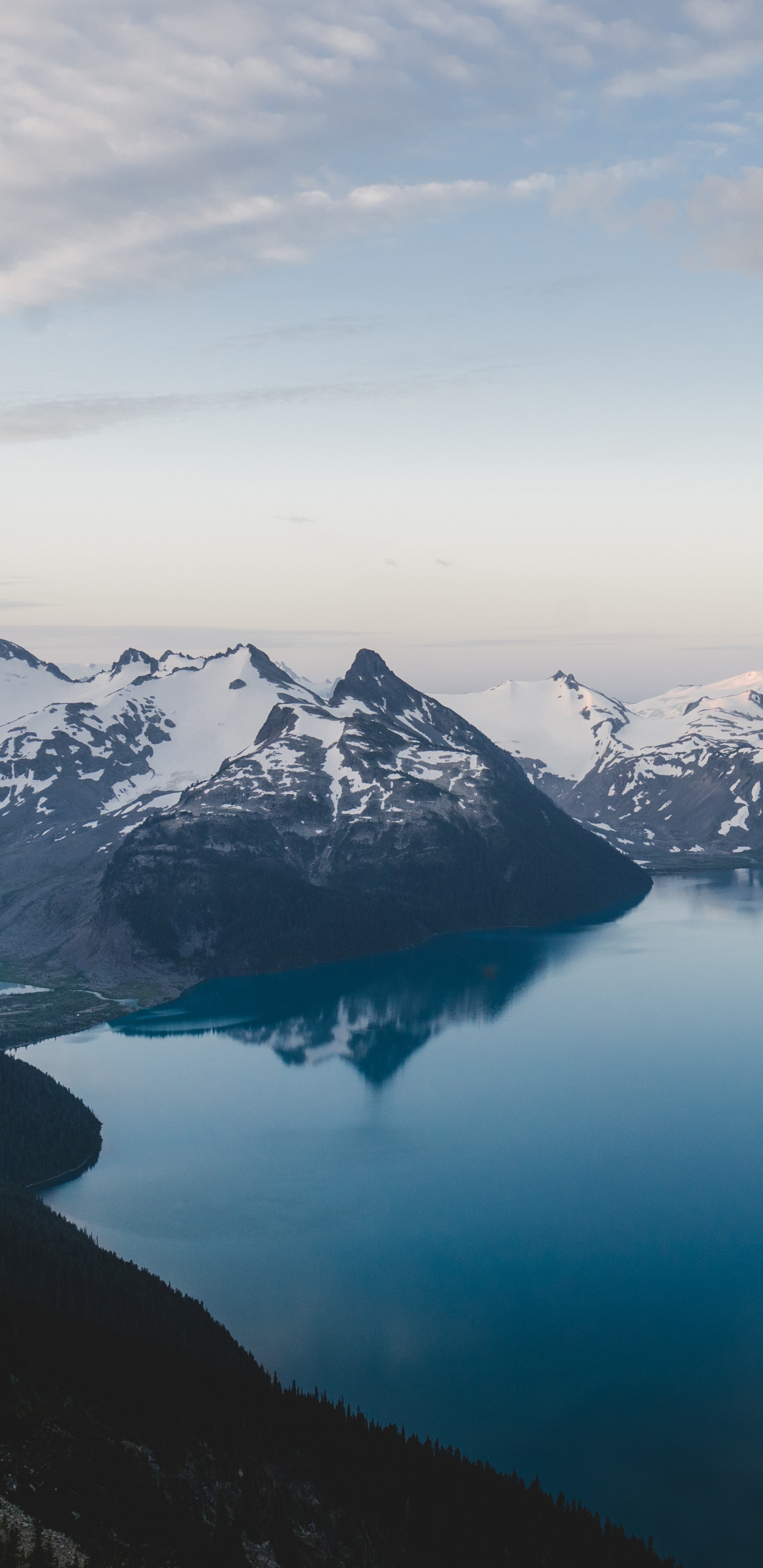 Обои горный рельеф, гора, горный хребет, хребет, Альпы в разрешении 1440x2960