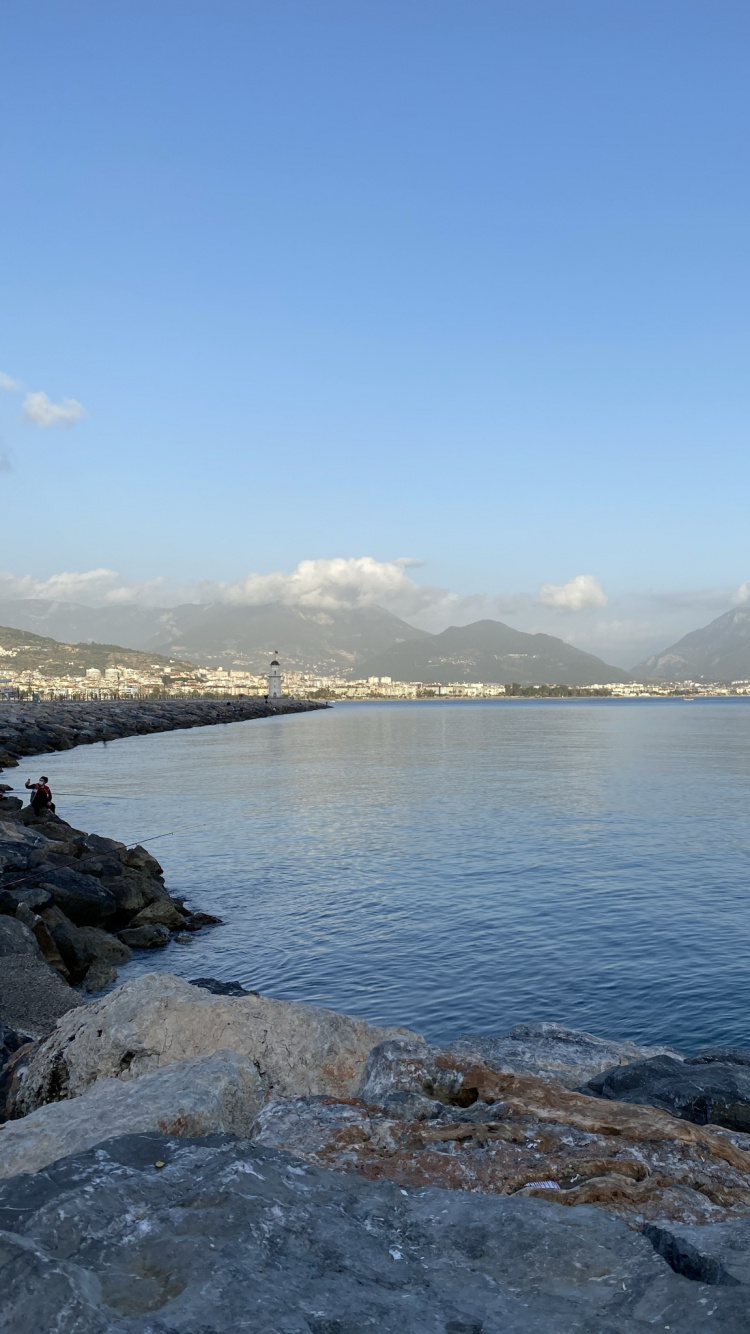 Обои кизилкуле, облако, вода, озеро, нагорье в разрешении 750x1334