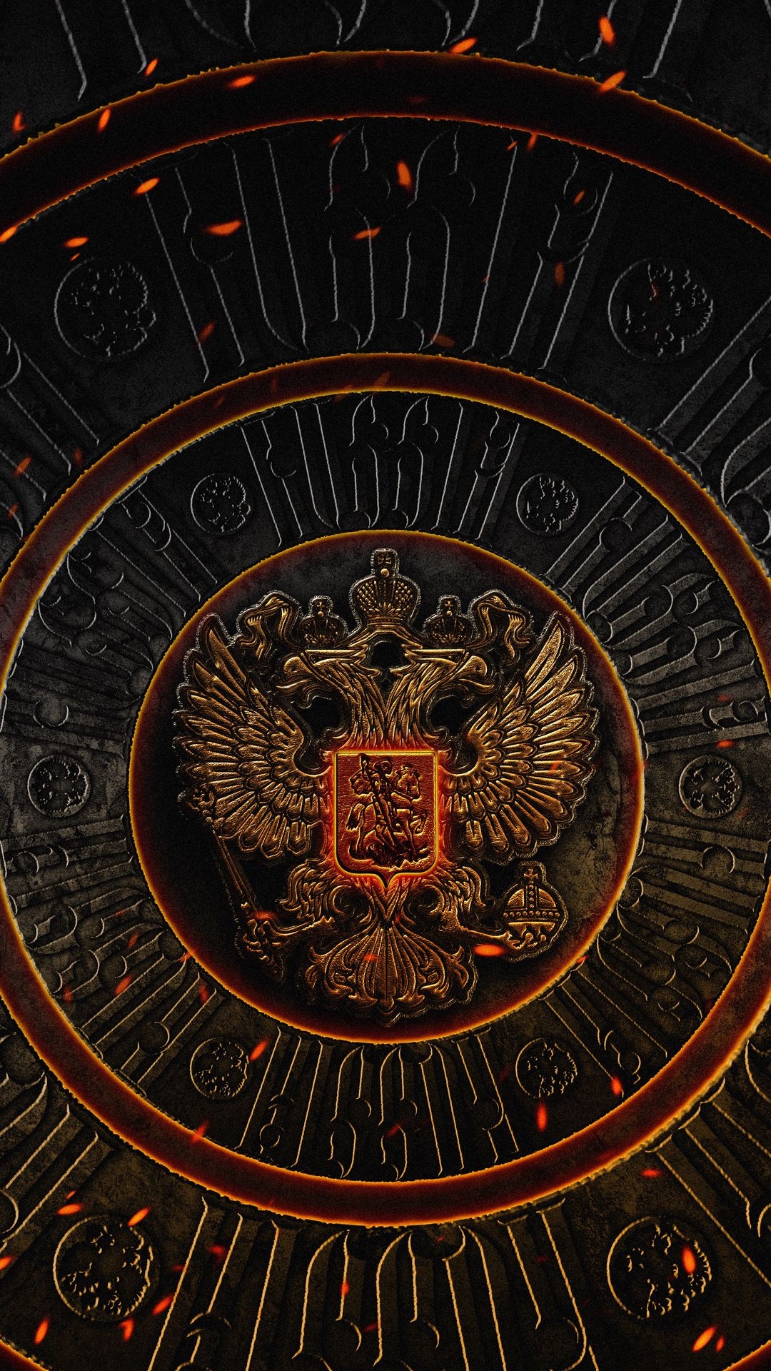 Обои Россия, круг, арт, древесина, узор в разрешении 1080x1920