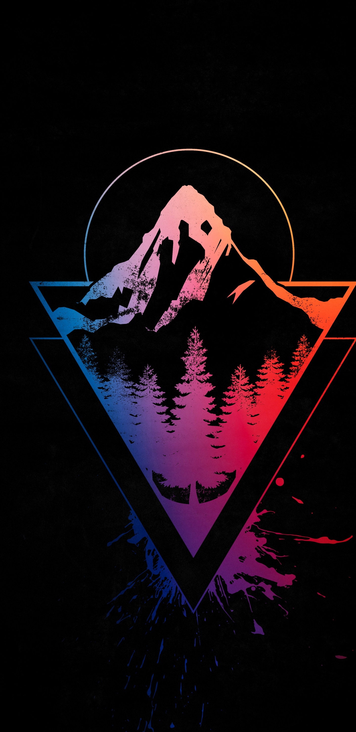 Обои графический дизайн, висгун - социальная сеть, человеческое тело, пасть, арт в разрешении 1440x2960