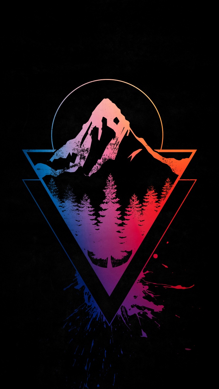 Обои графический дизайн, висгун - социальная сеть, человеческое тело, пасть, арт в разрешении 720x1280