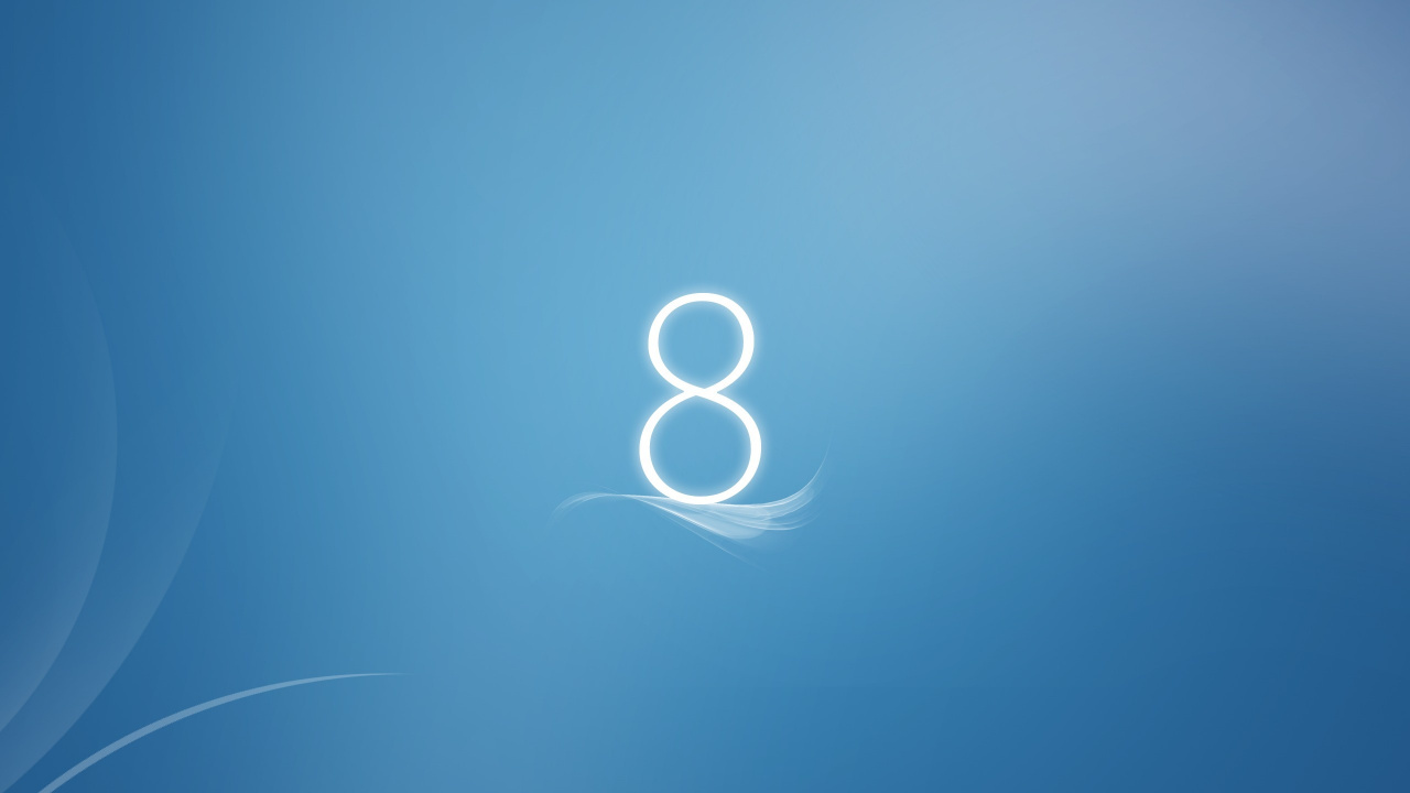 Обои Windows 8, синий, лазурный, круг, графика в разрешении 1280x720