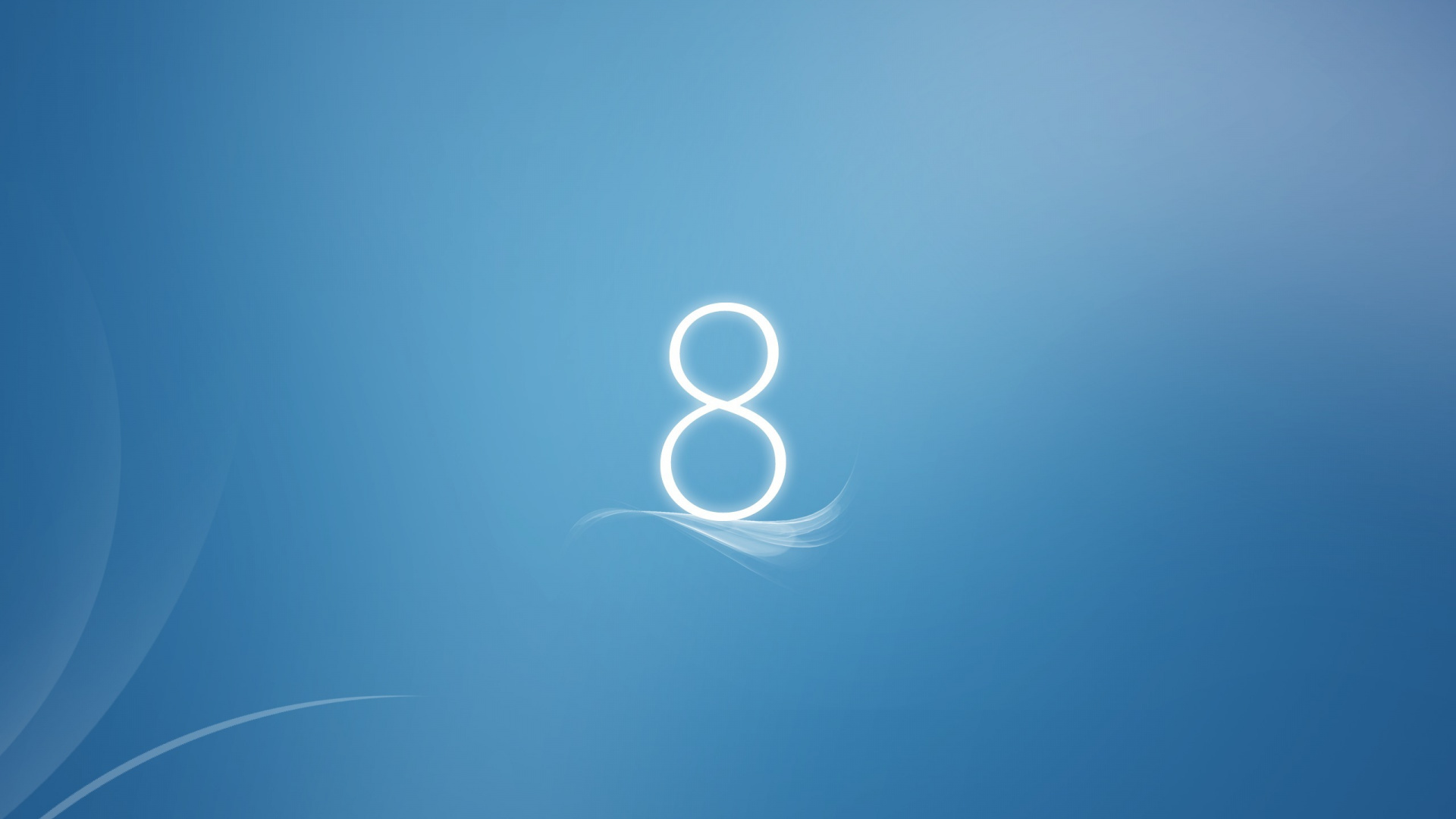 Обои Windows 8, синий, лазурный, круг, графика в разрешении 1920x1080