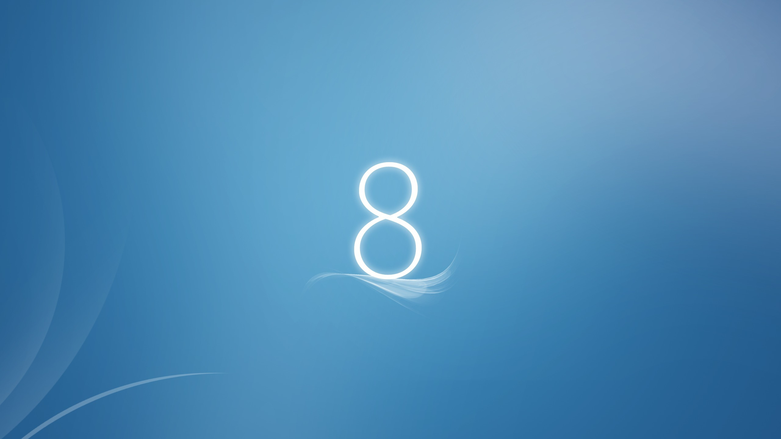 Обои Windows 8, синий, лазурный, круг, графика в разрешении 2560x1440