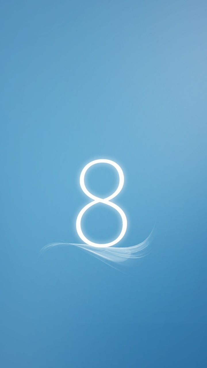 Обои Windows 8, синий, лазурный, круг, графика в разрешении 720x1280