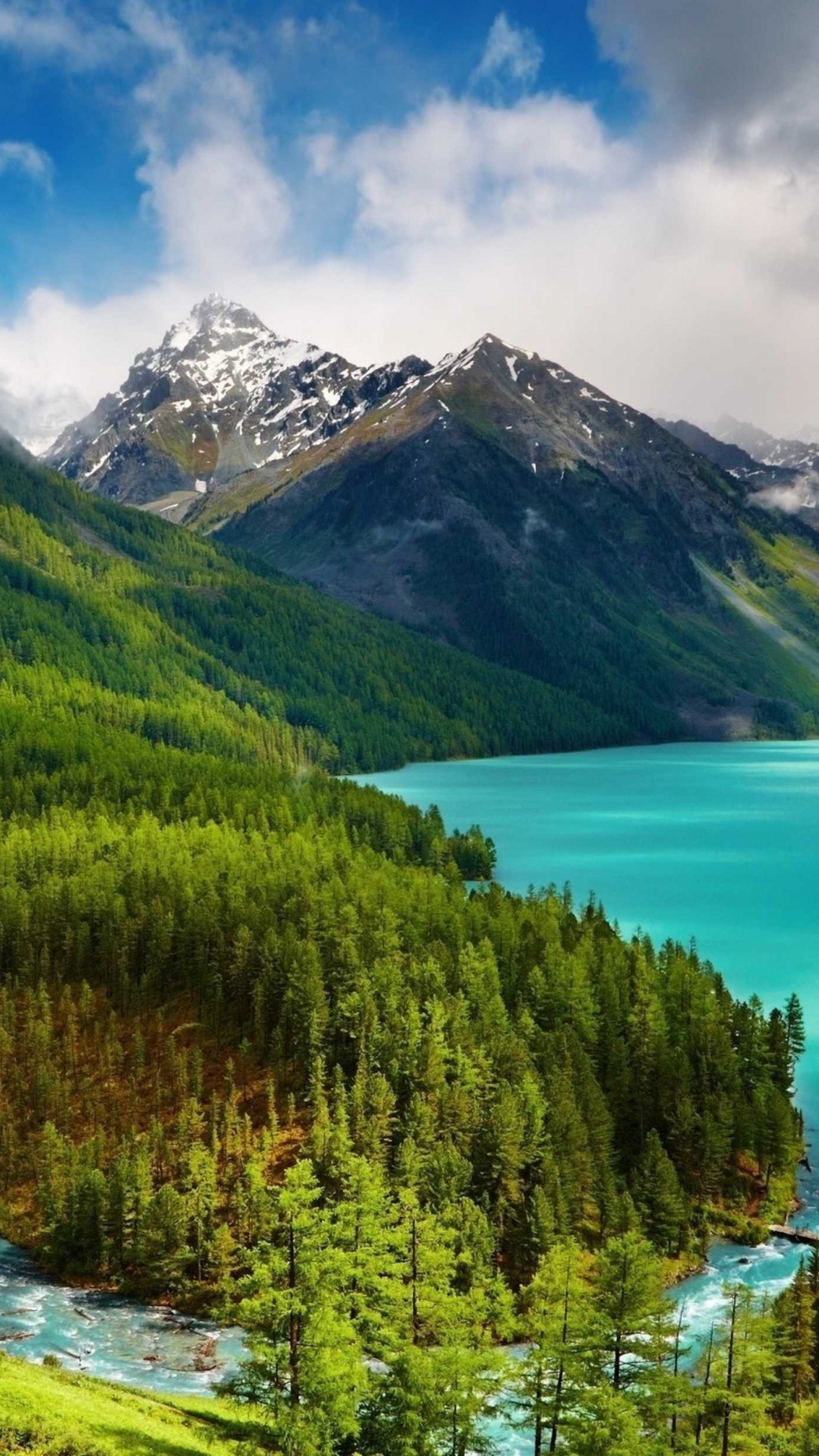 Обои нагорье, гора, природный ландшафт, природа, каровое озеро в разрешении 1080x1920