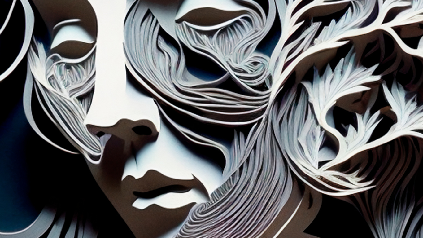 Обои фикция, новые островные книги, глаз, ресничка, арт в разрешении 1366x768