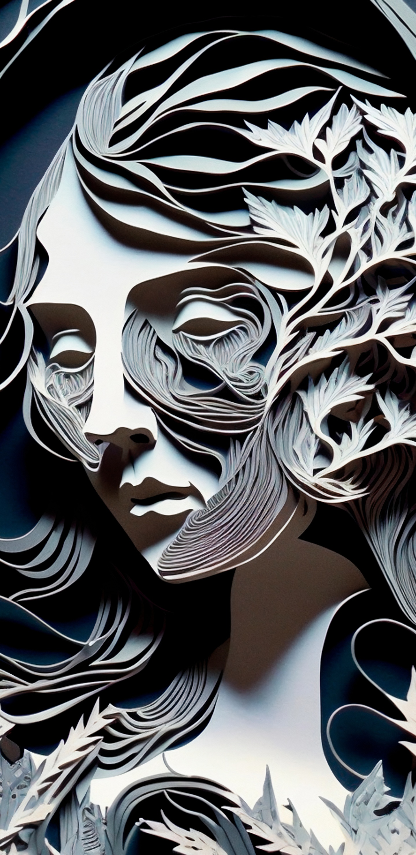 Обои фикция, новые островные книги, глаз, ресничка, арт в разрешении 1440x2960