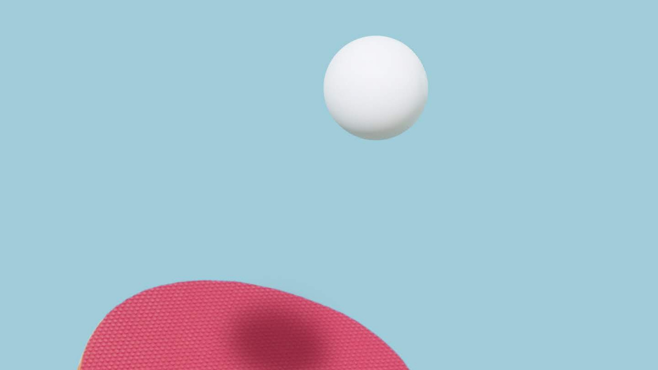 Обои LG, LG G8 ThinQ, кухонная утварь, круг, ракетка для настольного тенниса в разрешении 1280x720