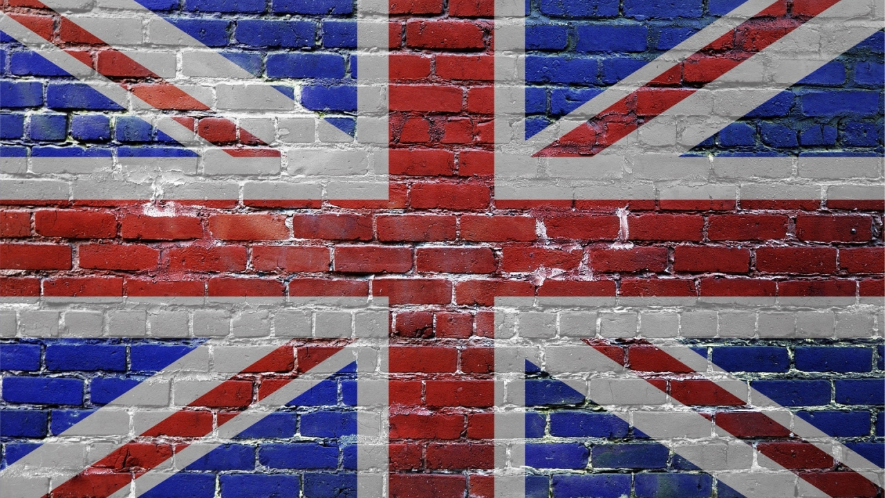 Обои кирпичная кладка, синий, стена, узор, линия в разрешении 1280x720