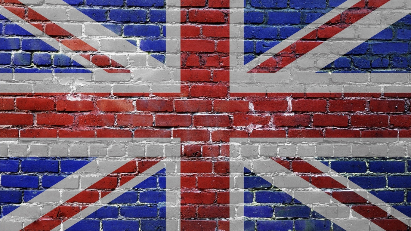 Обои кирпичная кладка, синий, стена, узор, линия в разрешении 1366x768