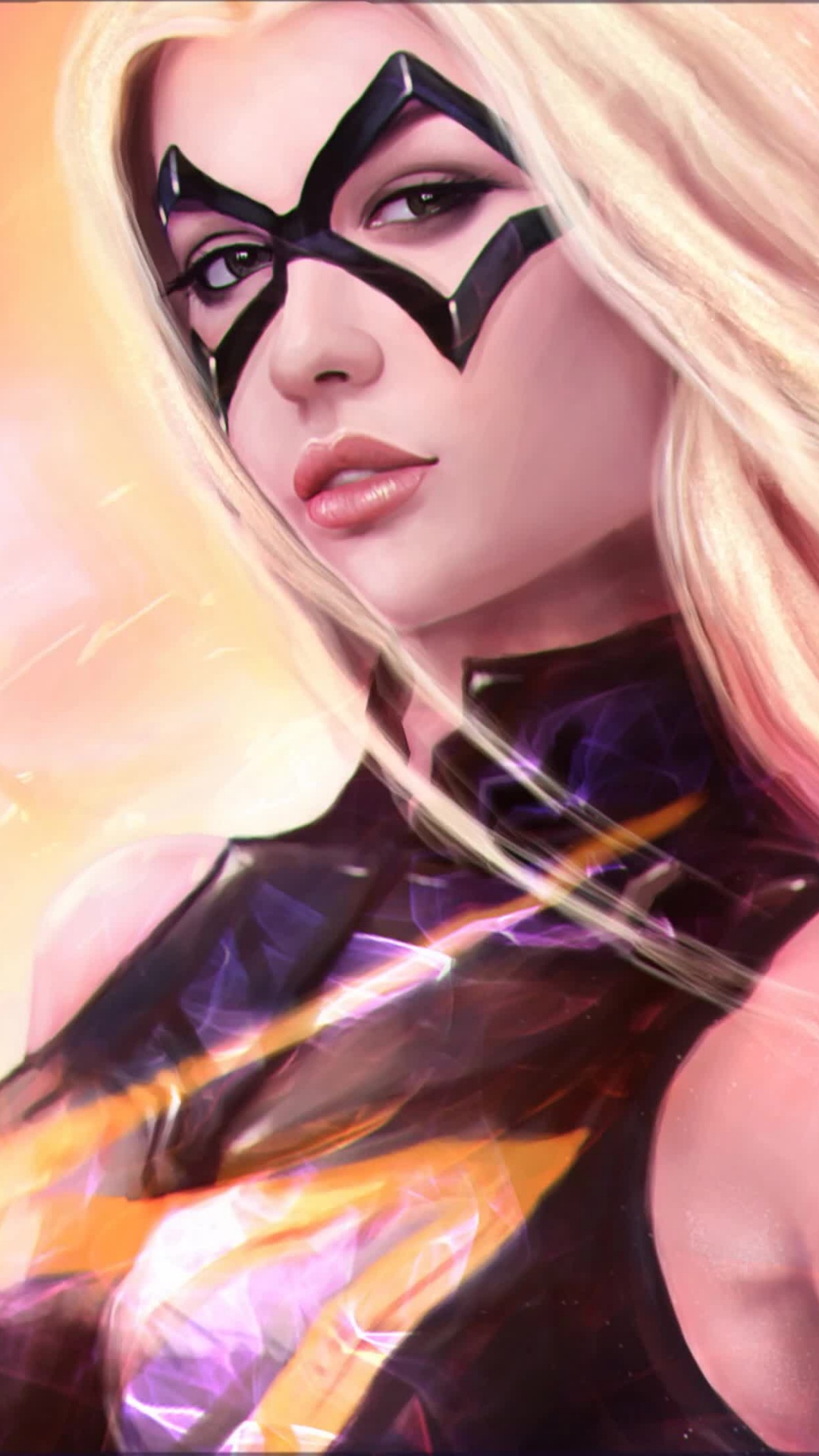 Обои Кэрол Денверс, Камала Хан, комиксы Марвел, marvel, розовый в разрешении 1080x1920