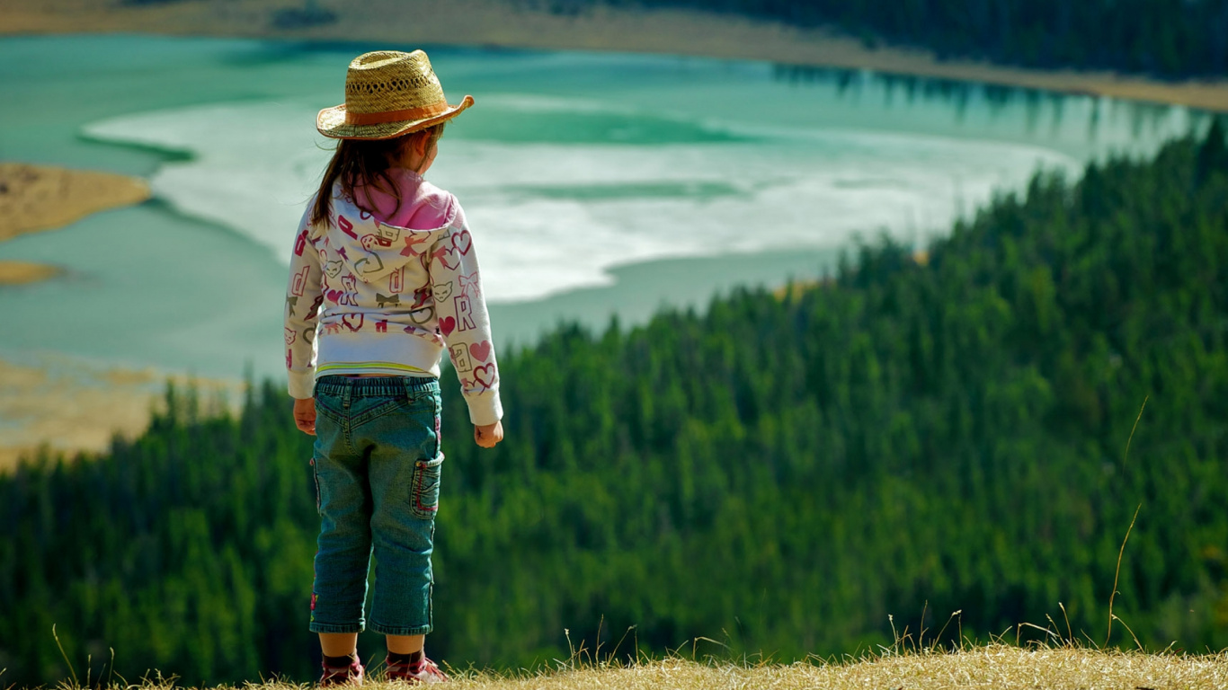 Обои забава, счастье, сельская местность, сельский район, веселье в разрешении 1366x768