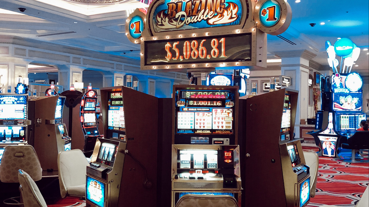 Обои Лас Вегас, США, казино, электронное устройство, игровой автомат в разрешении 1280x720