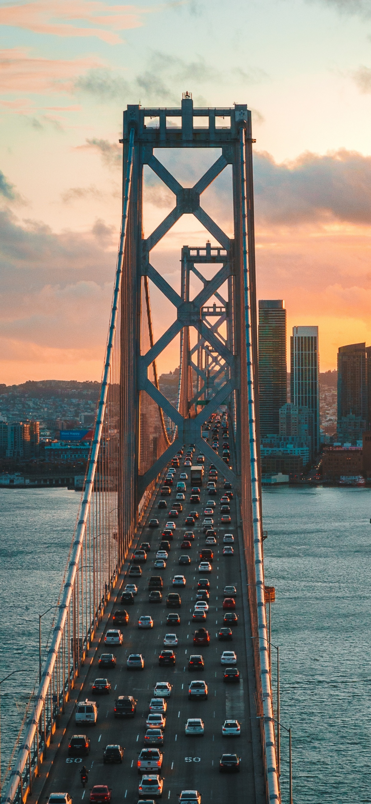 Обои Сан-Франциско-Окленд Бэй-Бридж, мост Golden Gate, СанФранциско, Мост Золотые Ворота, Батареи Спенсер в разрешении 1242x2688