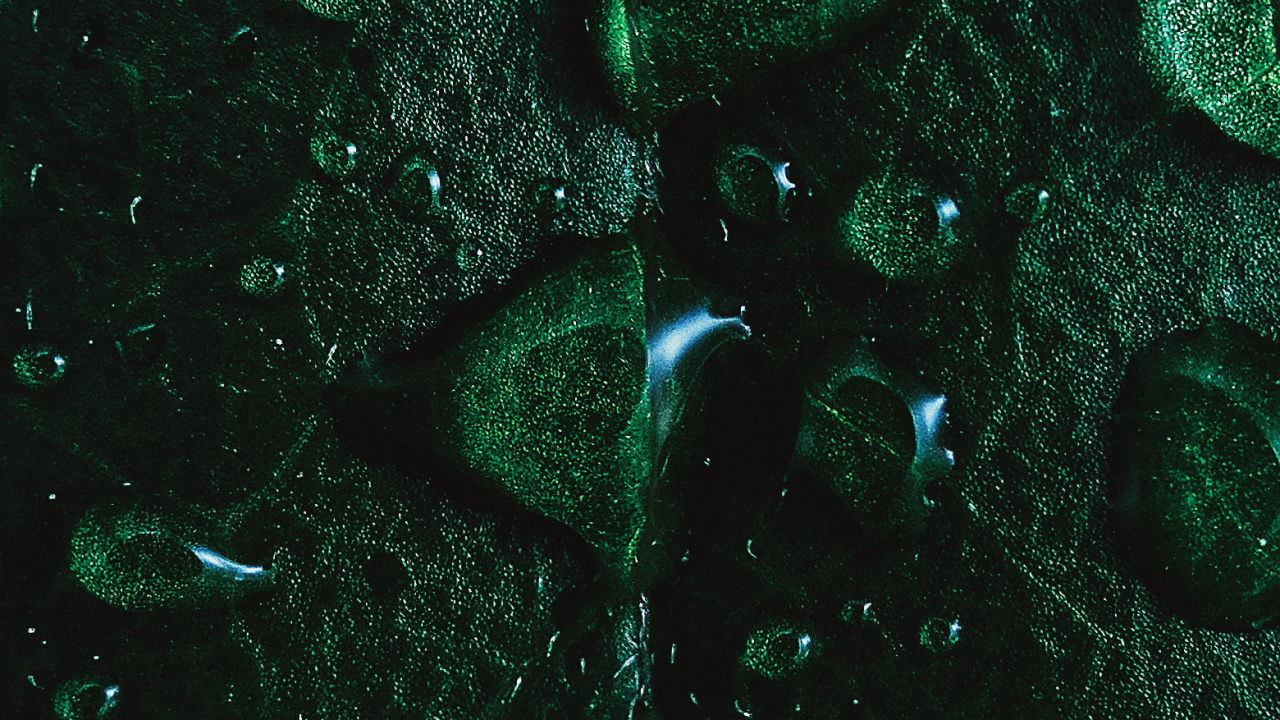 Обои ios, яблоко, полночь зеленый, жидкий, жидкость в разрешении 1280x720