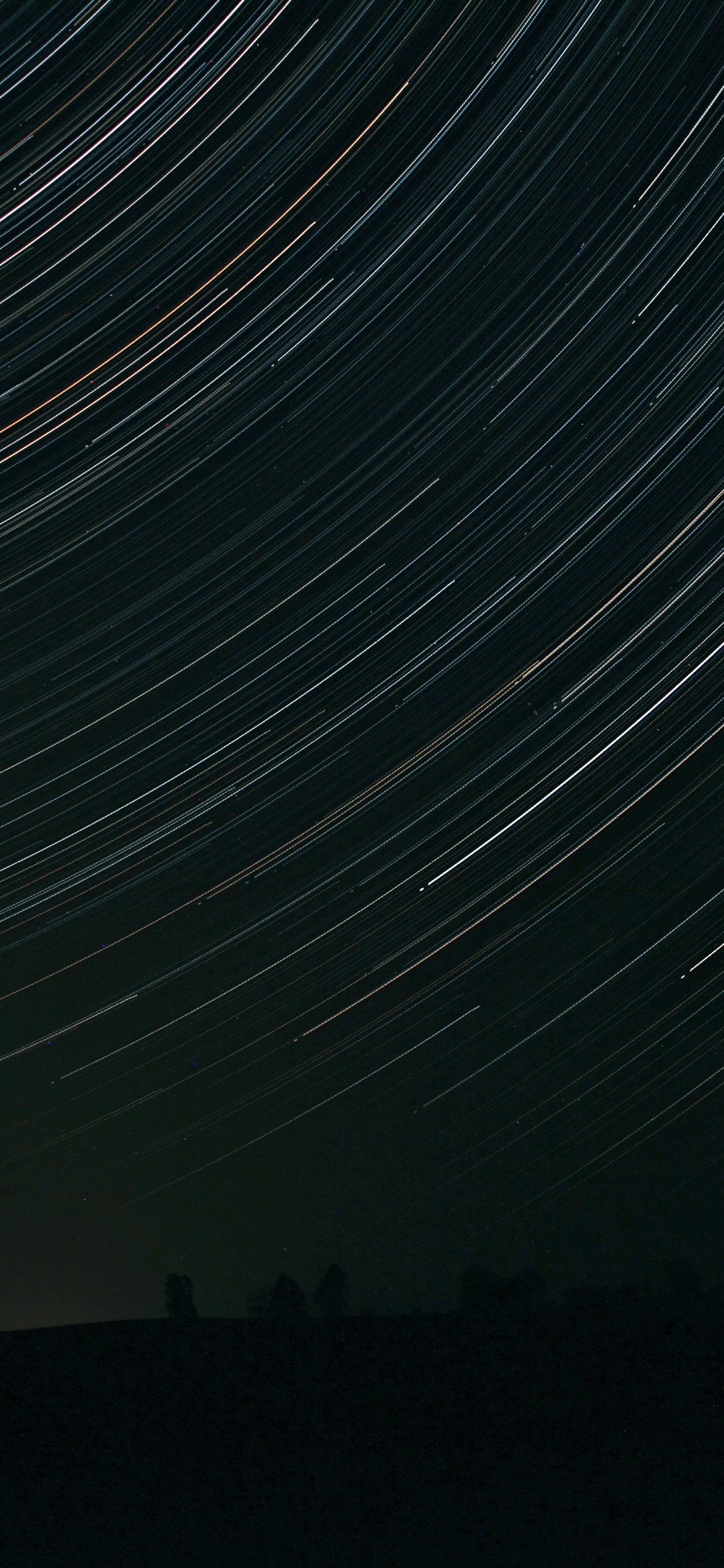 Обои звезда, ночное небо, черный, ночь, атмосфера в разрешении 1242x2688