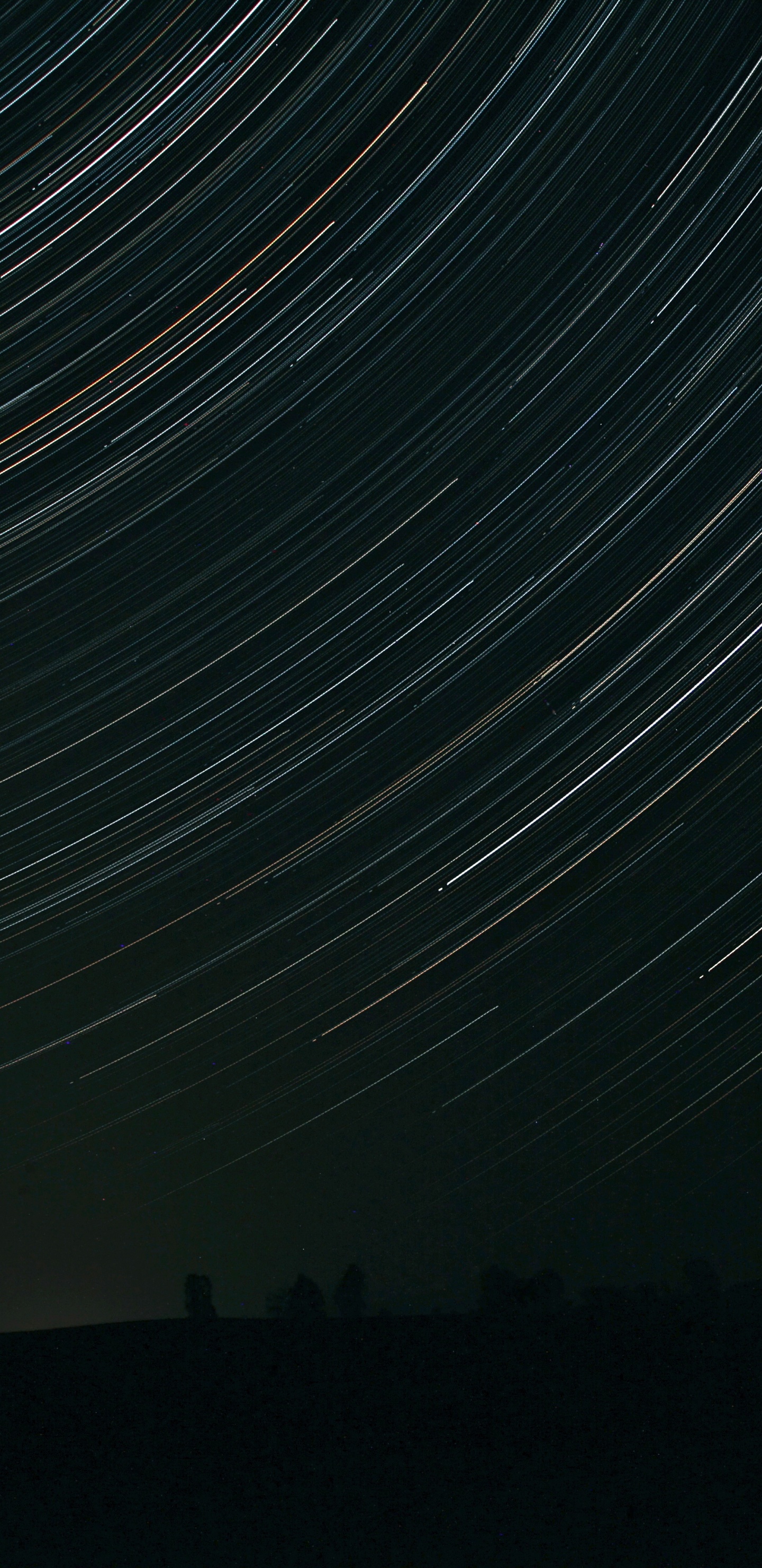 Обои звезда, ночное небо, черный, ночь, атмосфера в разрешении 1440x2960