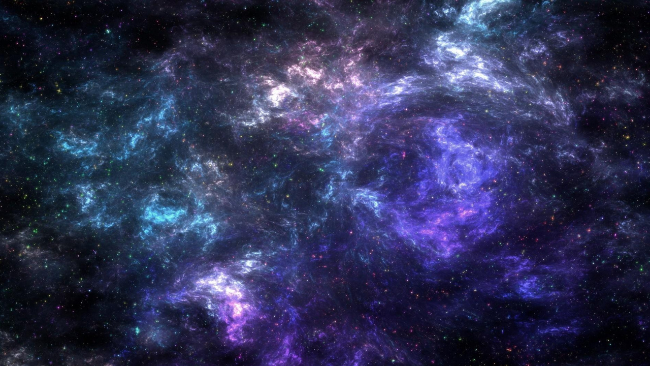 Обои космическое пространство, пурпур, астрономический объект, атмосфера, туманность в разрешении 1280x720