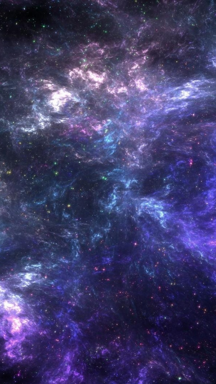 Обои космическое пространство, пурпур, астрономический объект, атмосфера, туманность в разрешении 720x1280