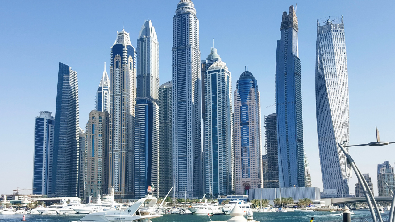 Обои строительство, здание, небоскреб, город, башня в разрешении 1280x720