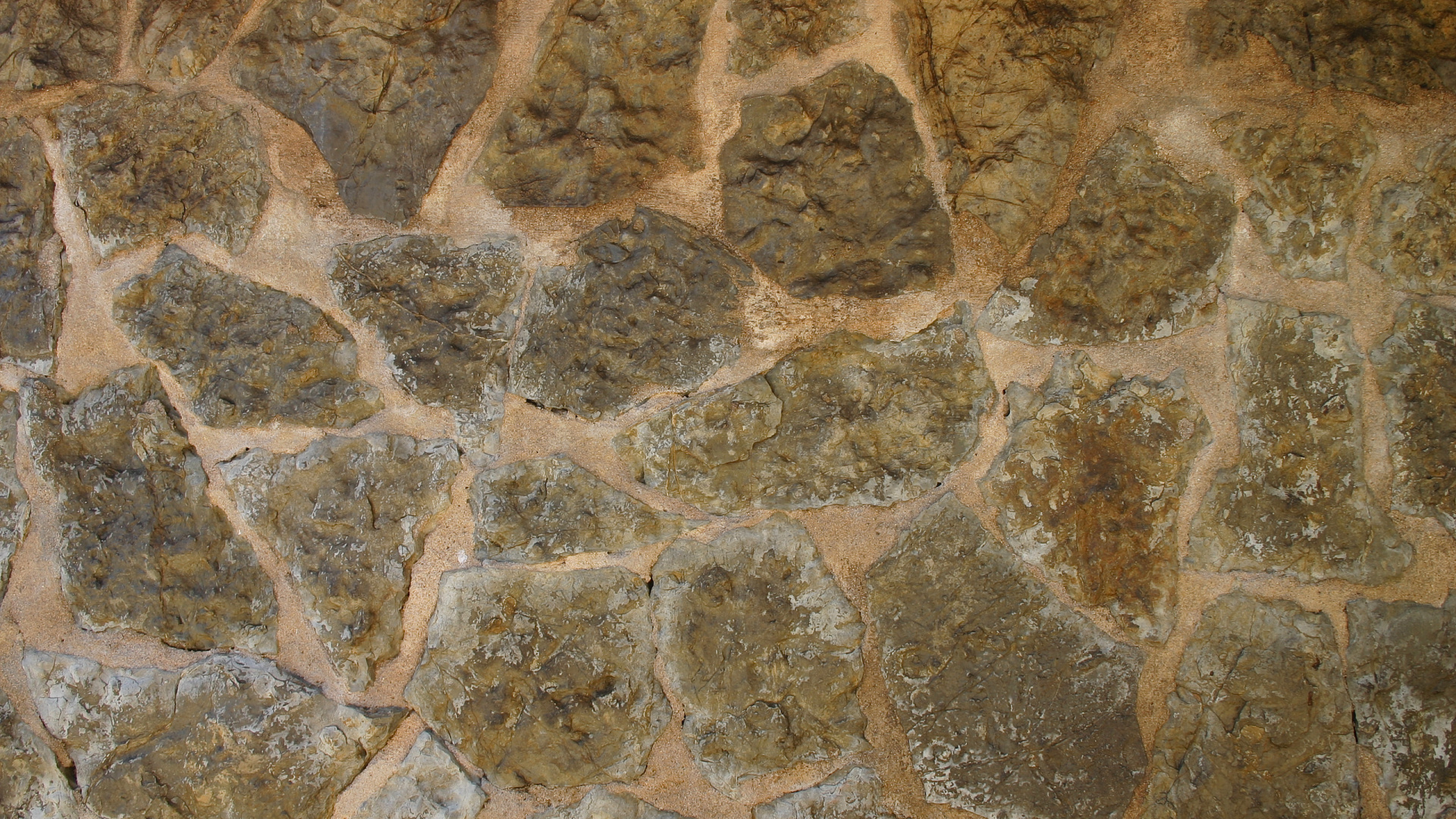 Обои каменная стена, стена, кирпич, рок, геология в разрешении 1920x1080