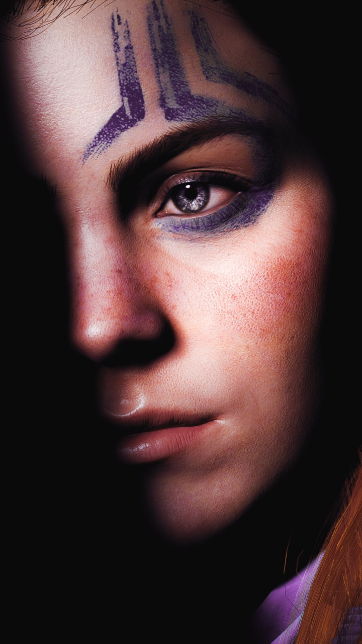 Обои горизонт ноль рассвета, Алой, лицо, волосы, бровь в разрешении 720x1280