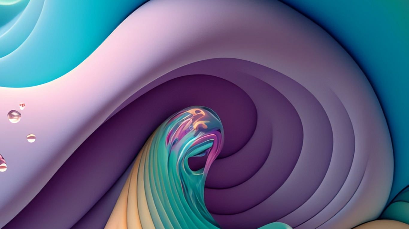 Обои иллюстрация, красочность, белые, свет, природа в разрешении 1366x768