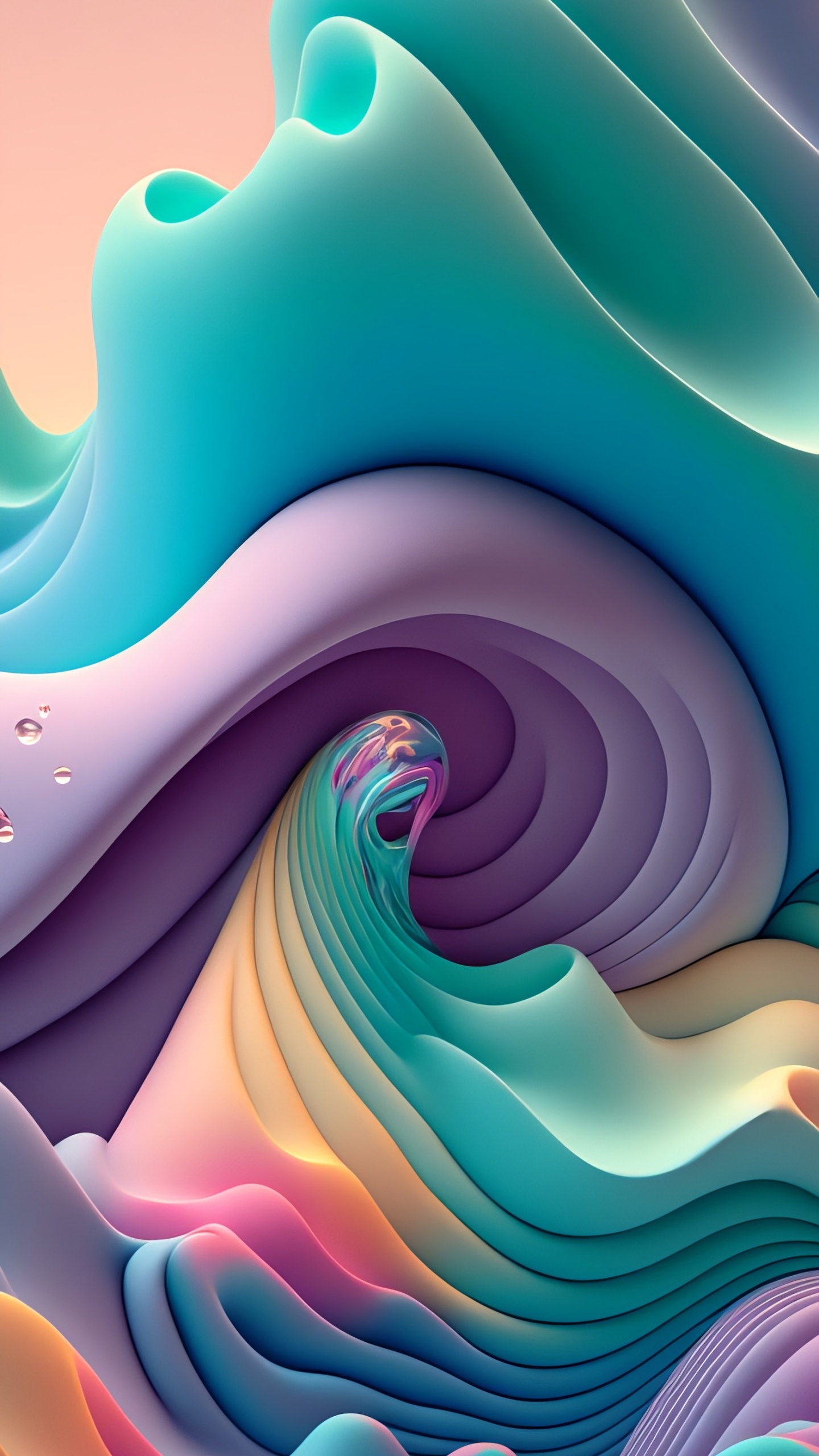 Обои иллюстрация, красочность, белые, свет, природа в разрешении 1440x2560