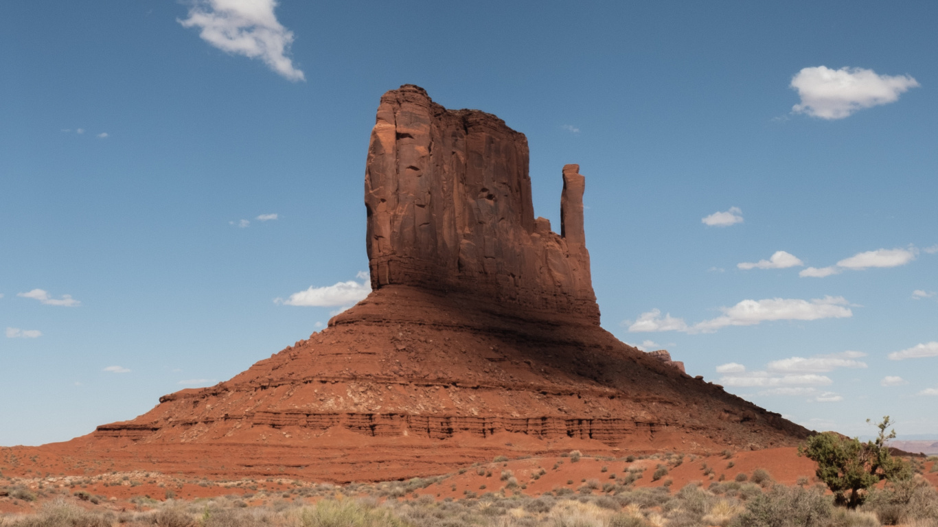 Обои горный рельеф, бьютт, рок, окружающая среда, формирование в разрешении 1366x768